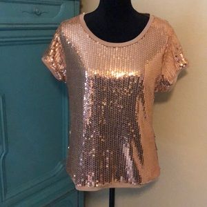 Gold Sequin blouse